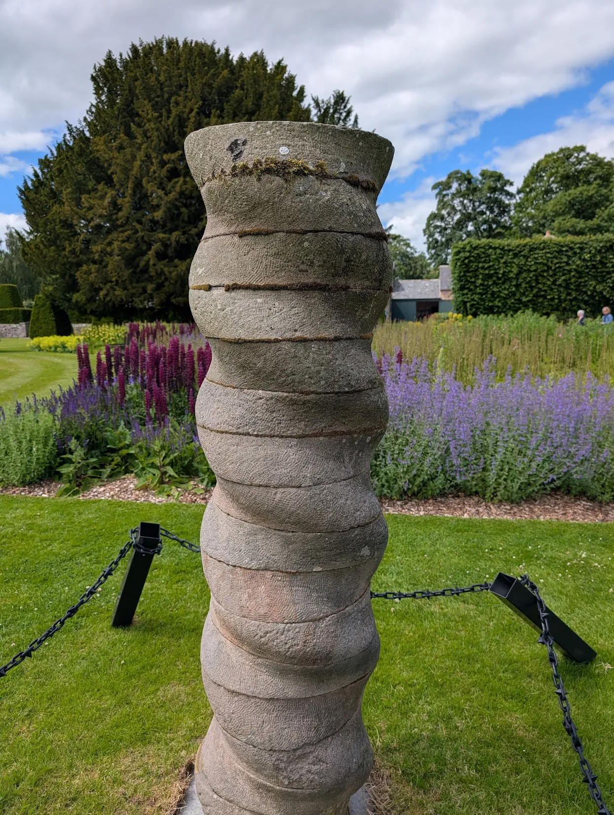Kielder Column by John Maine. This is a small study, meaning there’s a bigger one of these somewhere. One thing I find fascinating about this whole thing is that the chain around the column looks intimidating, it even has all those sharp bits in it, but it is made of plastic and super light. Despite this, the posts are all bending inward. “Things made to look like other things” is a subtheme for today.