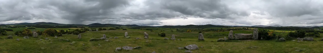 A true panorama, so print this out, tape it into a cylinder, and put your head inside it to truly experience.