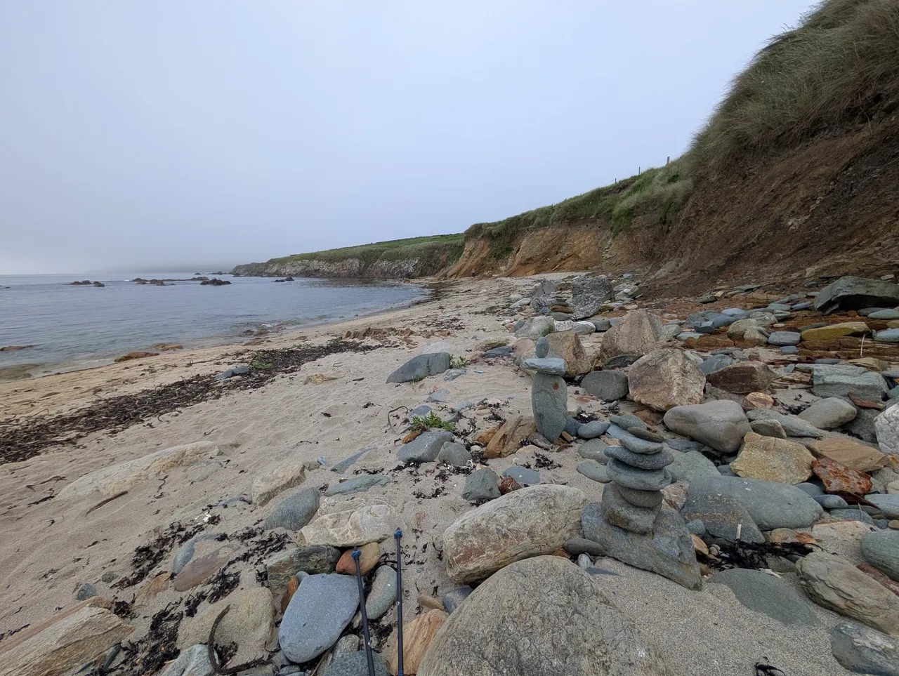 We spent a little time at St Ninian’s Isle. Whilst others swam in the ocean (no thanks) I put rocks on other rocks. I’m pretty proud of the one in the middle there that’s just three rocks.