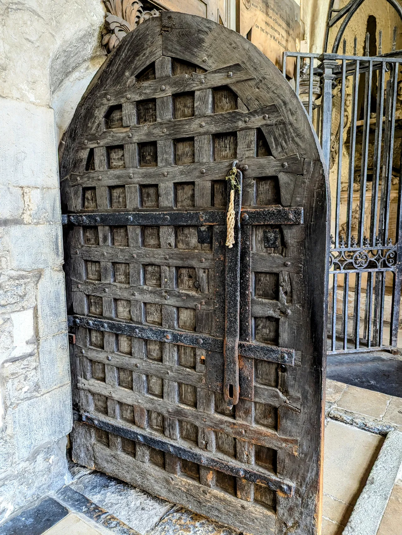 This door is old, but it is not the oldest door. It was the door that at one time safeguarded the official coins, that were used as the basis of comparison every year to make sure the currency didn’t get too debased. Someone should write a really long series of books about currency and its invention, I’d probably read it.