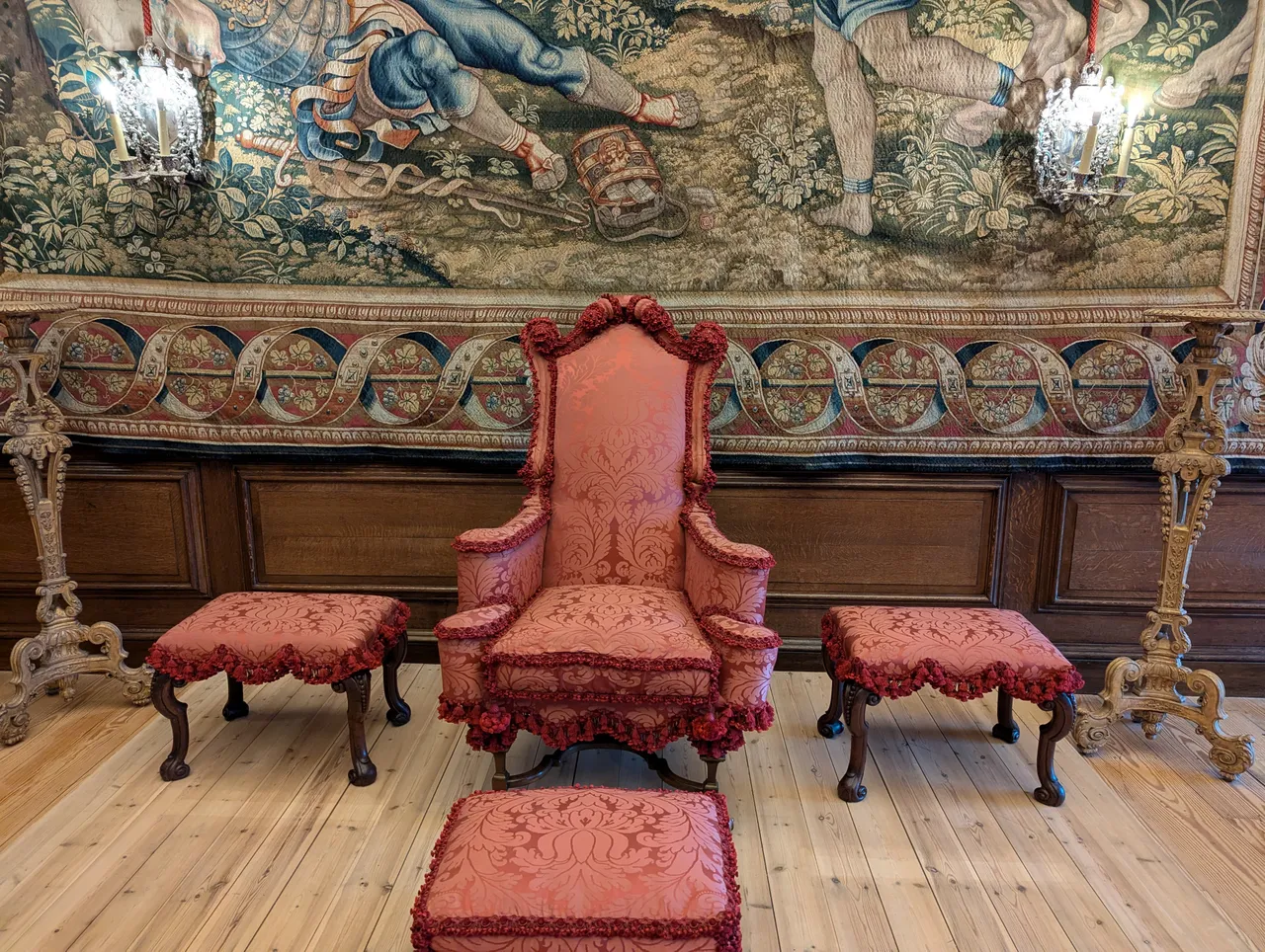 From the palace. This dude literally had three throne rooms in succession, each more “privy” than the prior, each with a dais and a big padded chair that he’d sit in. I guess you could determine your importance by how far into the King’s chambers you’d go to meet him. He had a bedroom with a big bed that he didn’t sleep in, but he met with his most fanciest guests in that room while he was getting dressed, this was apparently a French thing that he thought was cool. Kings are weird.