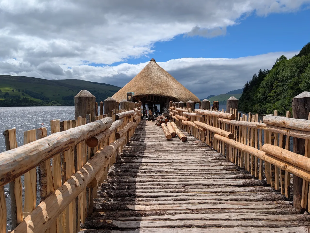 Crannog under construction. For some reason I didn’t take any photos of the rest of the open-air museum, which had about ten huts (on land), each with a different craft being showcased. I think I have trouble taking photos of other people, even people who probably don’t mind at all. I also have trouble asking, which I suppose tells you a lot about the particular flavor of weird anxiety I get, so consider this lack of photography of a really neat weaving demonstration a kind of insight into my brain.