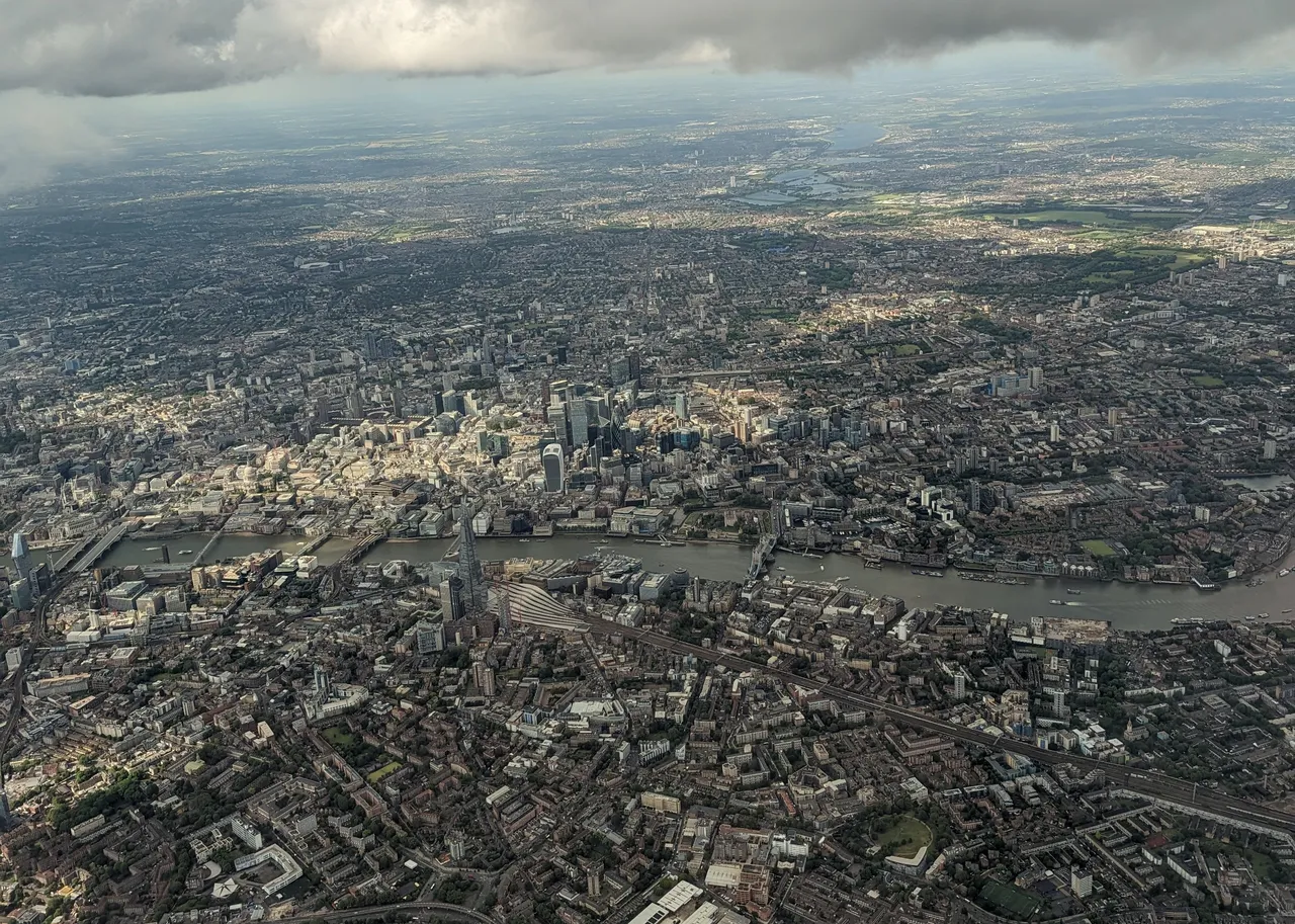 London from the plane. They have a King, imagine that. Like a whole dude who is supposedly chosen by God to tell people what to do. Seems like a nice job if you can get it. Maybe after I get tired of engineering?